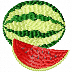 Watermelon Embroidery Design 9